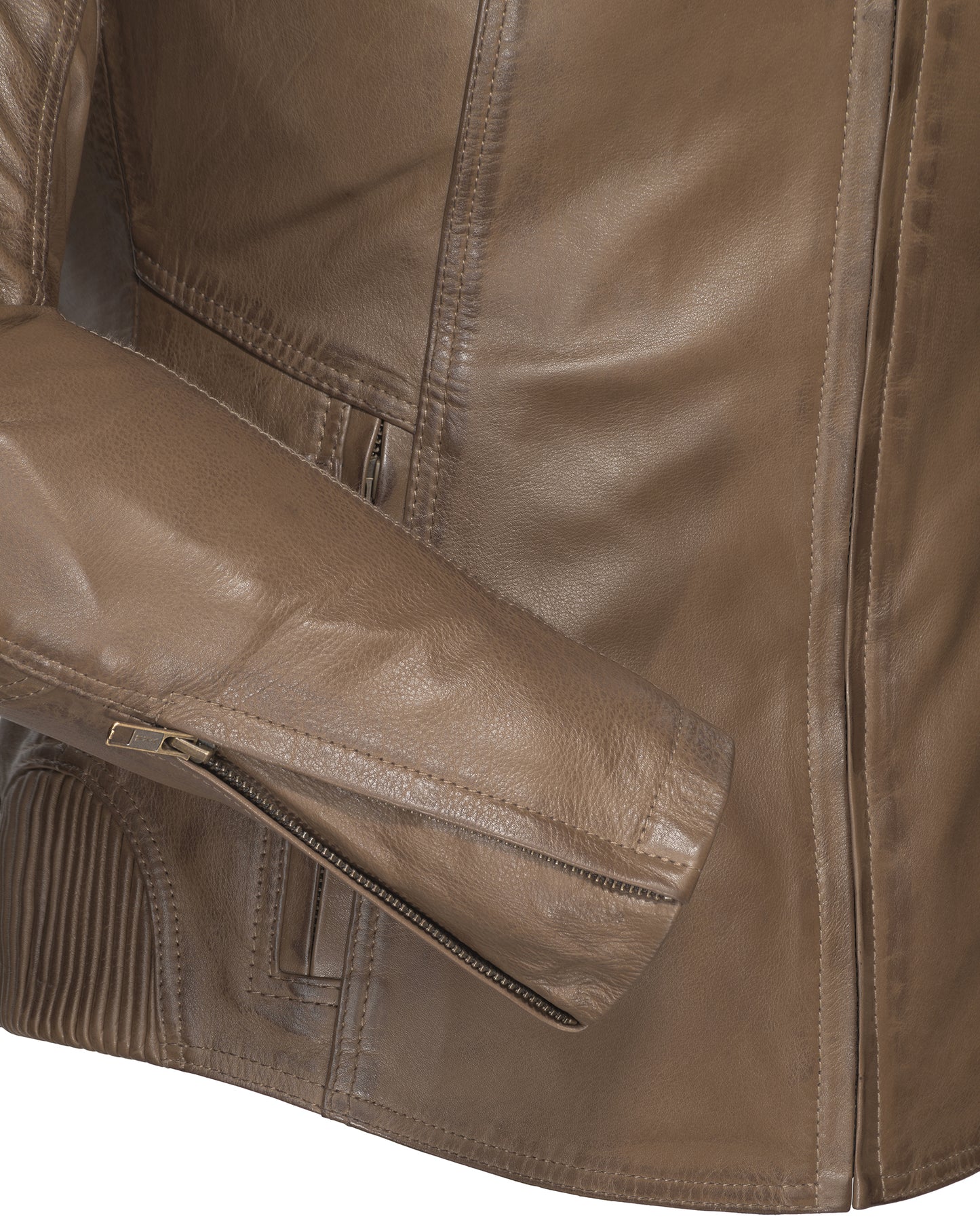 BELLA JKT VINTAGE BROWN LRG