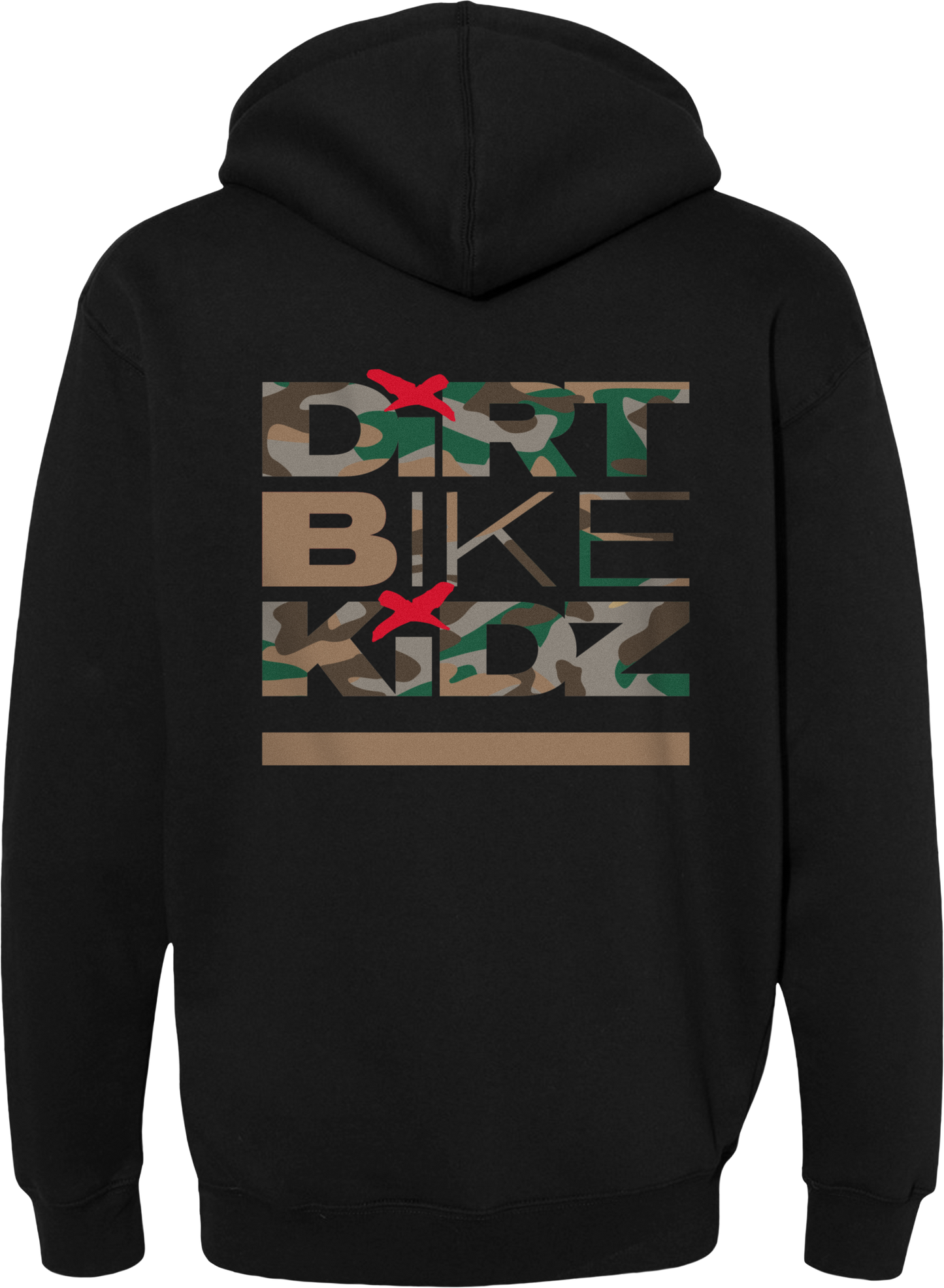 CAMO SHOVELS HOODIE BLACK