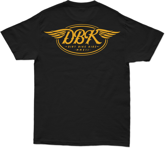 GOLDWINGS TEE BLACK