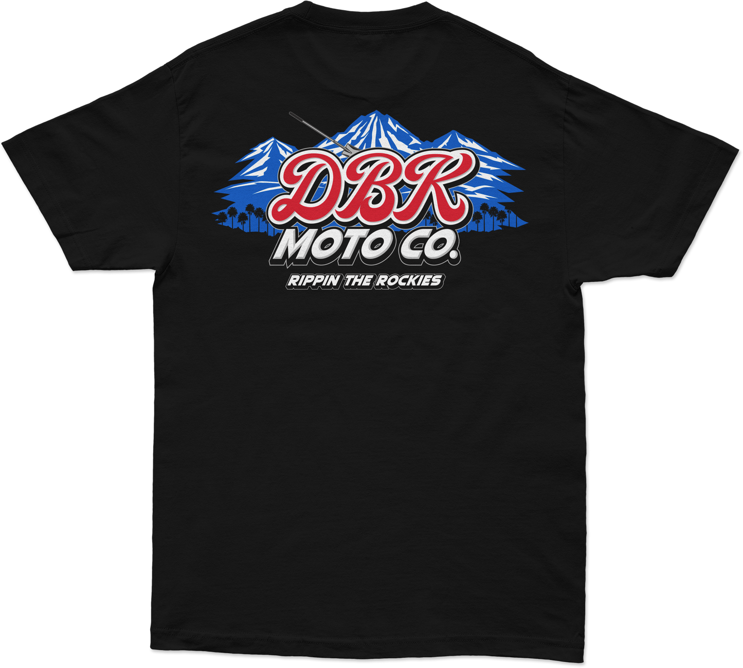 RIPPIN THE ROCKIES TEE BLACK
