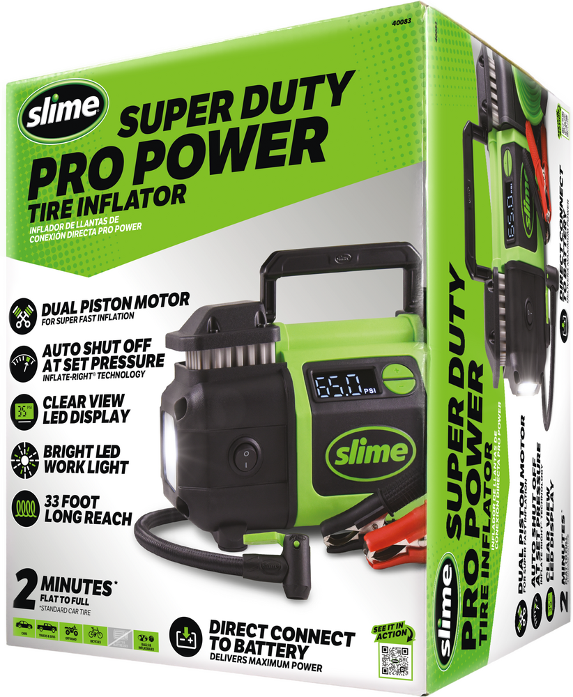 SLIME SUPER DUTY PRO POWER TIRE INFLATOR