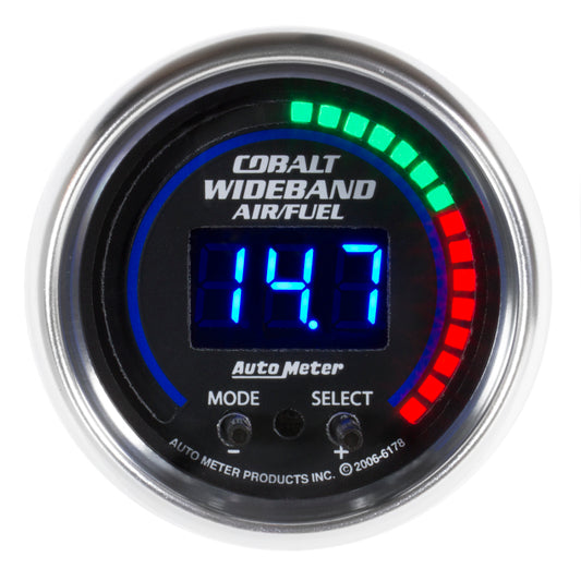 Autometer Cobalt 52mm Air/Fuel Ratio Pro Plus Digital w/ Peak & Warning Gauge
