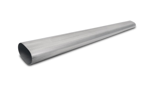 Vibrant 3.5in Oval (Nominal Size) T304 SS Straight Tubing (16 ga) - 5 foot length