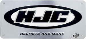 HJC METAL SIGN 24in. x 10in.