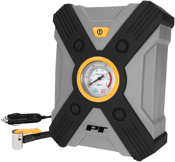 12V RAPID TIRE INFLATOR W/ LED LIGHT