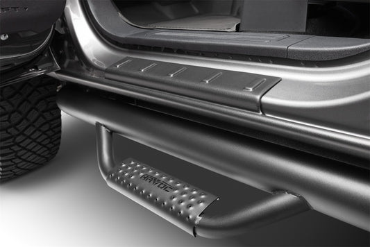 Husky Liners 07-13 GMC Sierra 1500 CC Trail Armor Rocker Panel & Sill Plate Cover (4pc) - Tex. Blk