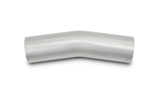 Vibrant 2.5in O.D. T304 SS 15 deg Mandrel Bend 5in x 5in leg lengths (3.5in Centerline Radius)