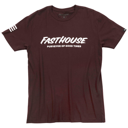 LOGO TEE OXBLOOD LRG
