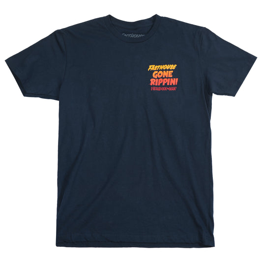 GONE RIPPIN TEE NAVY MED