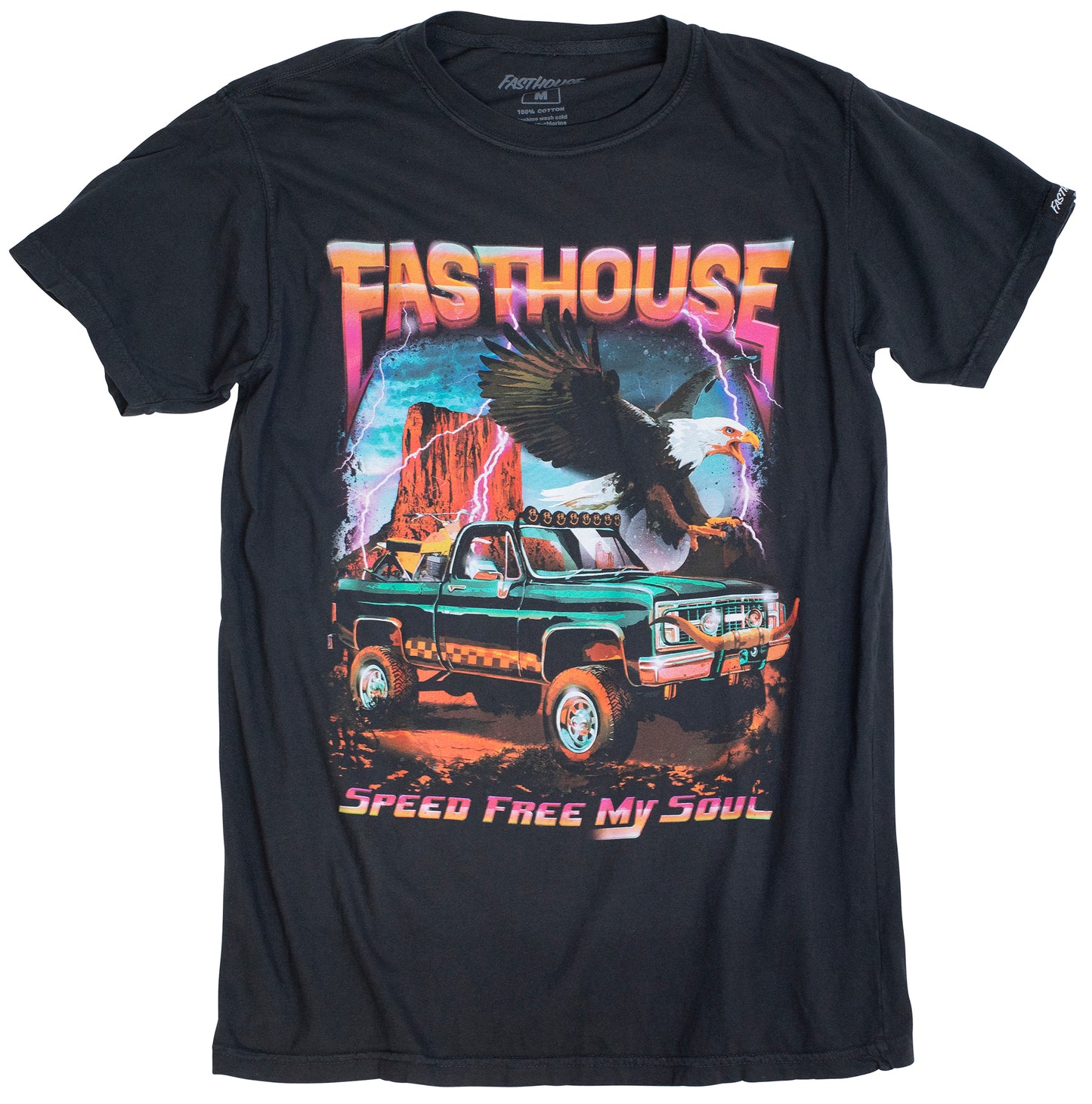 FREEDOM TEE BLACK LRG