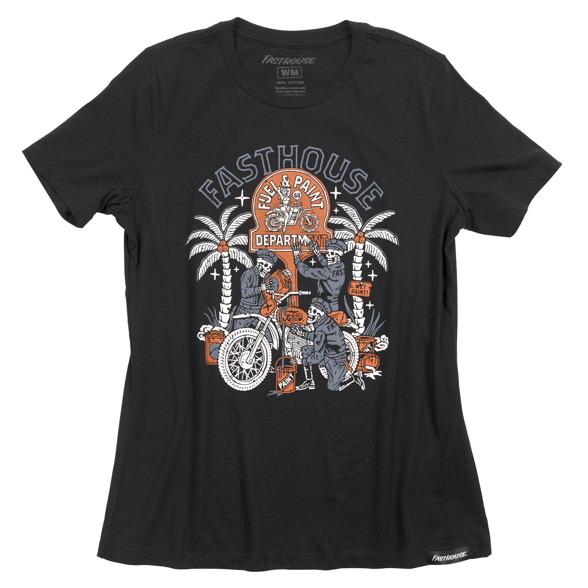 WM MACABRE TEE BLK WASH SML