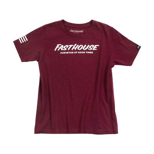 YTH LOGO TEE MAROON XLG