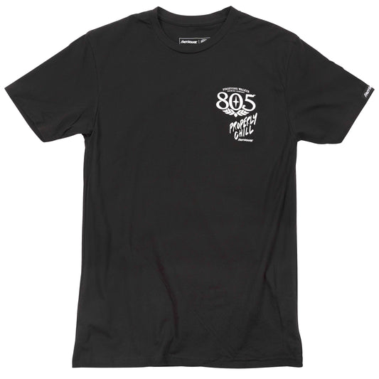 805 QUIVER TEE BLK LRG