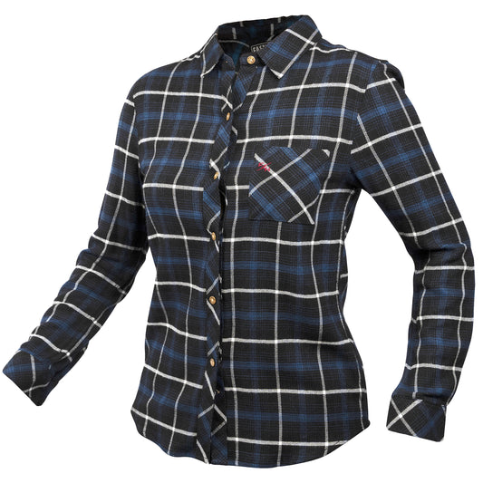 WM HONEY FLANNEL BLU/BLK XLG