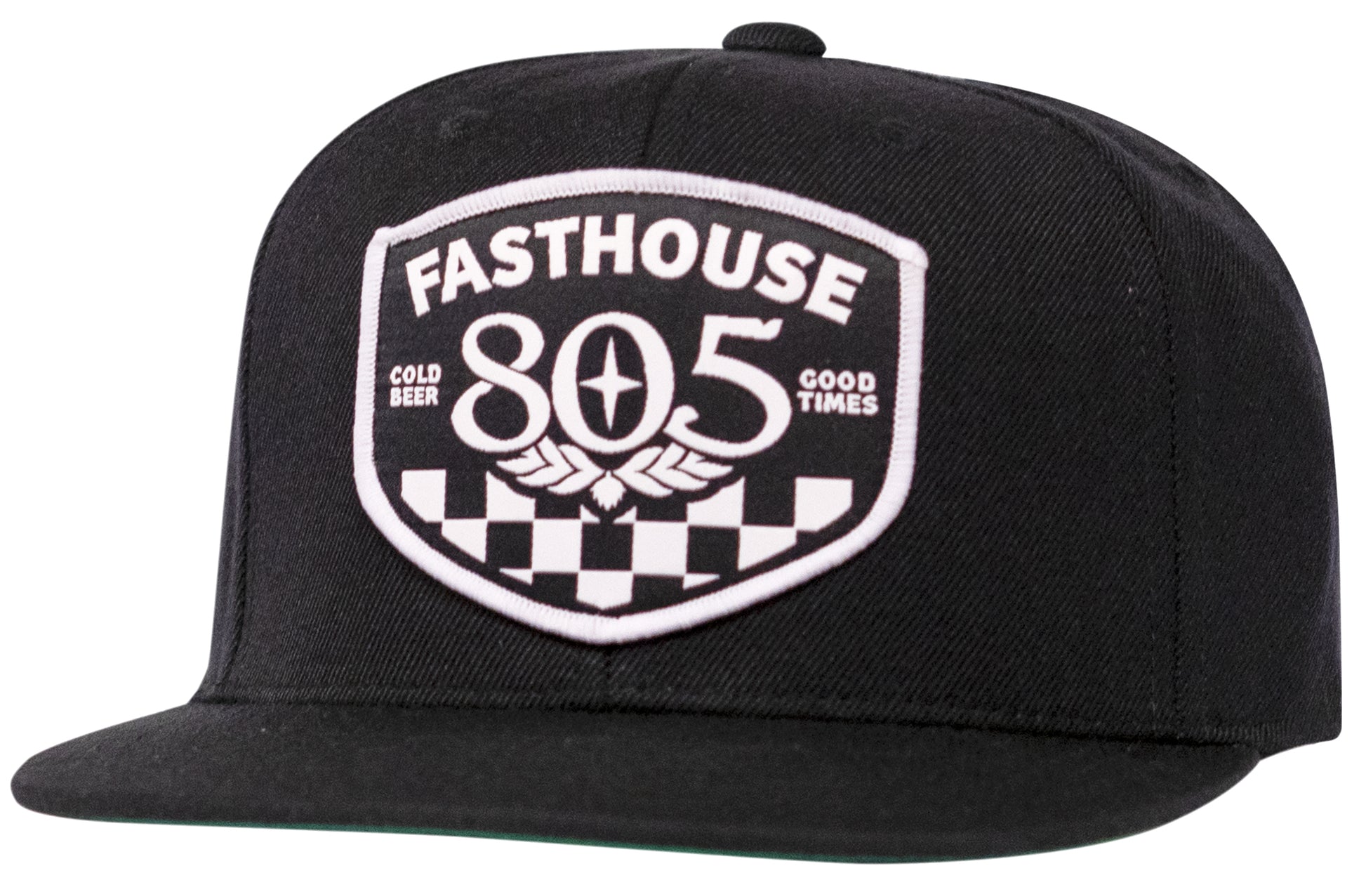 805; PITSTOP HAT  BLACK OS