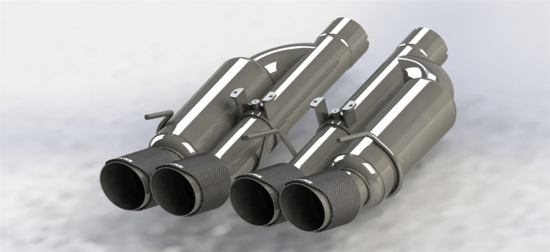 Kooks 09-13 Chevrolet Corvette Z06/ZR1 3in. Valved Axle-Back Exhaust w/ CF Tips