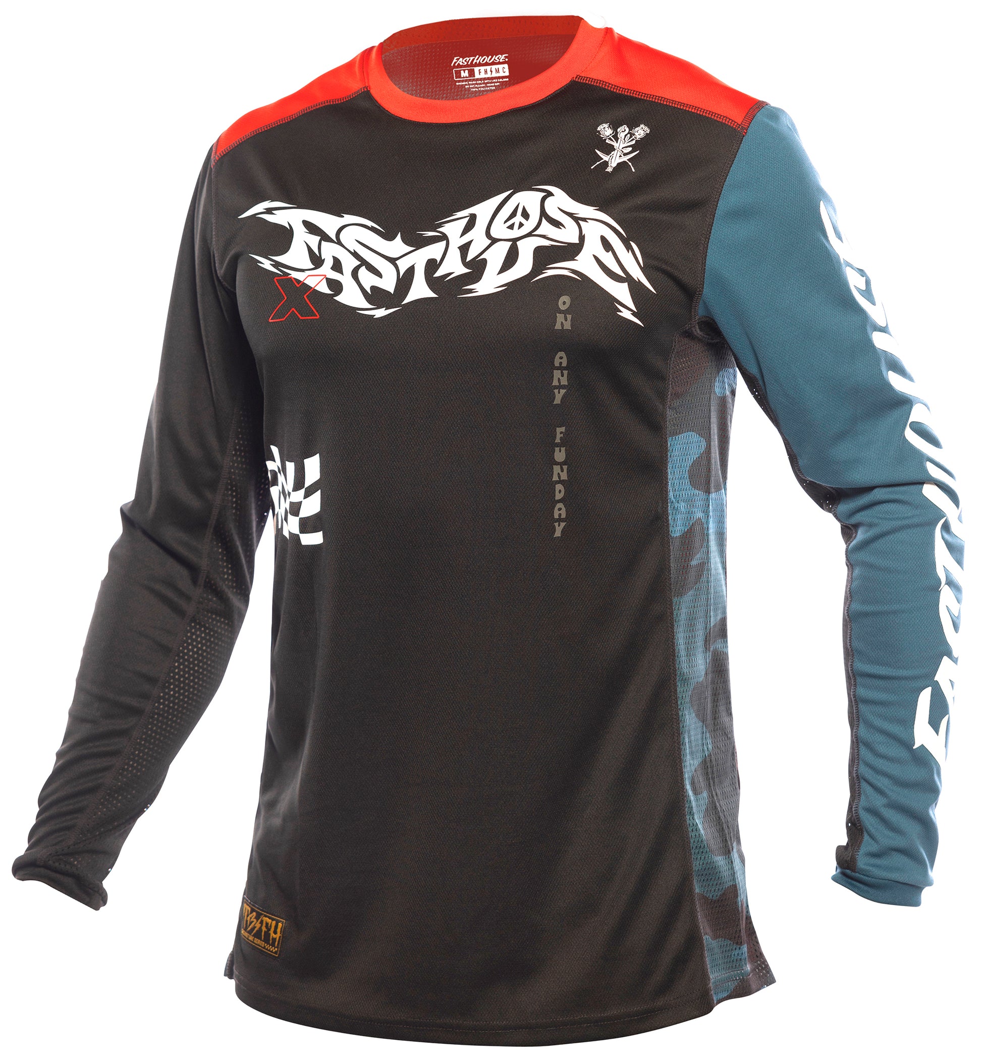 GRNDHOUS BRMN JRSY BK/RD LG