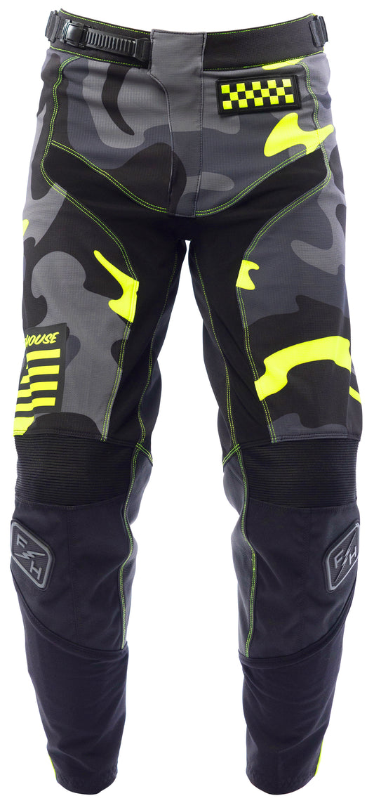 GRNDHOUS RIOT PANT BK/VZ 32