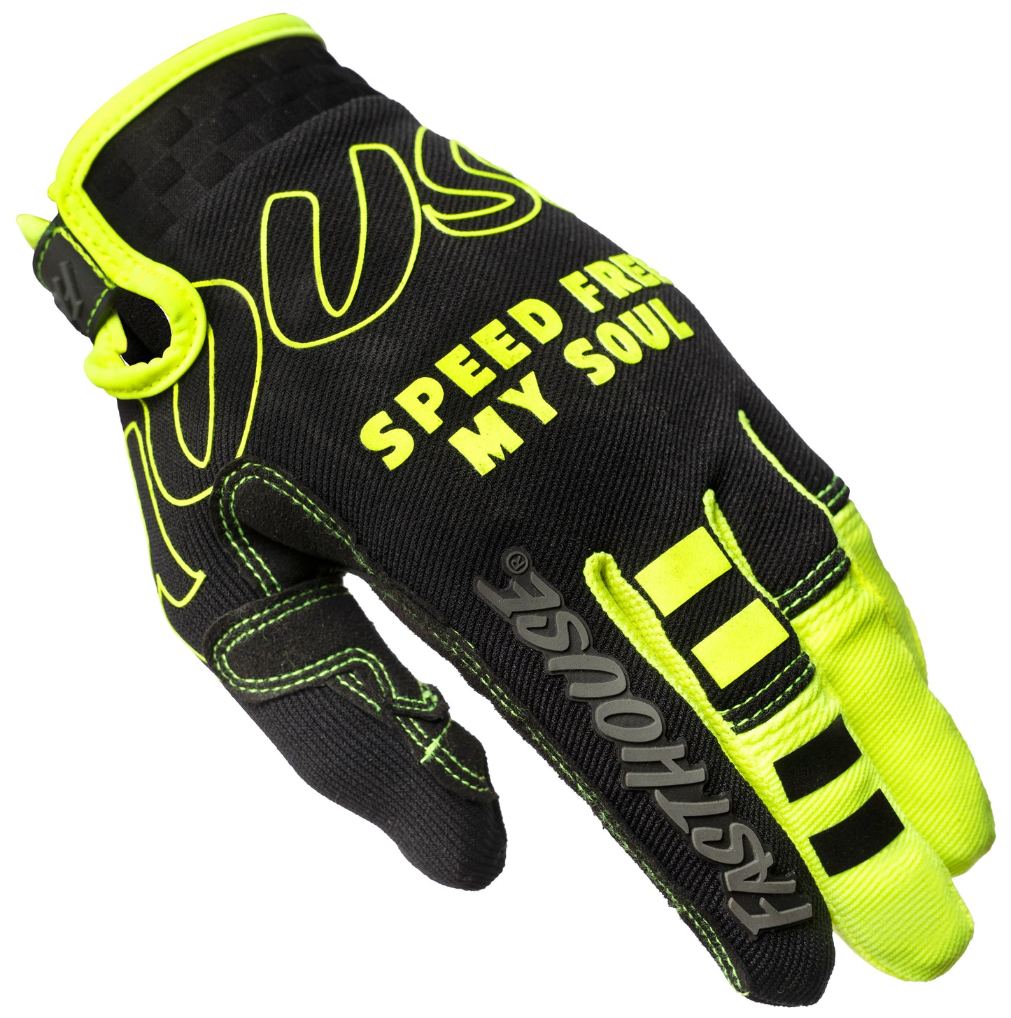 SPEED STYL RIOT GLV BK/VZ 2X