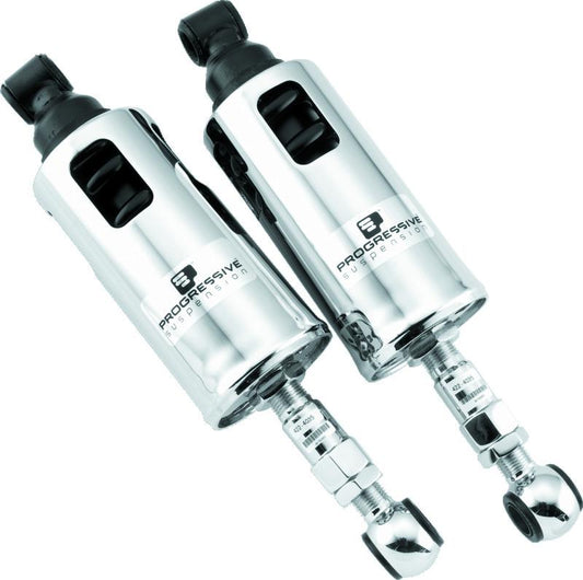 Progressive 89-99 Harley-Davidson Softail 422 Series Shocks Heavy Duty - Chrome