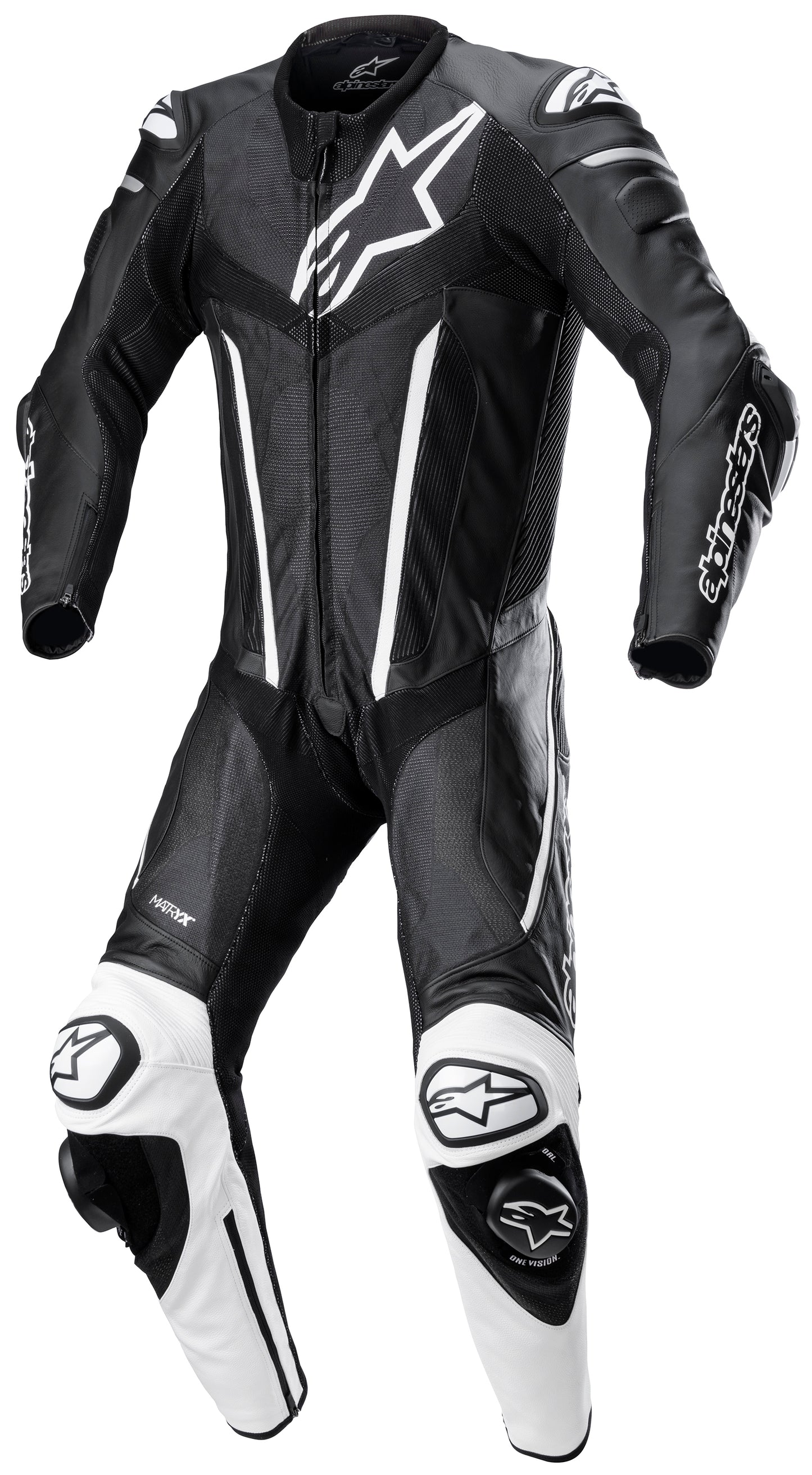 FUSION SUIT 1PC BLK WHT 56