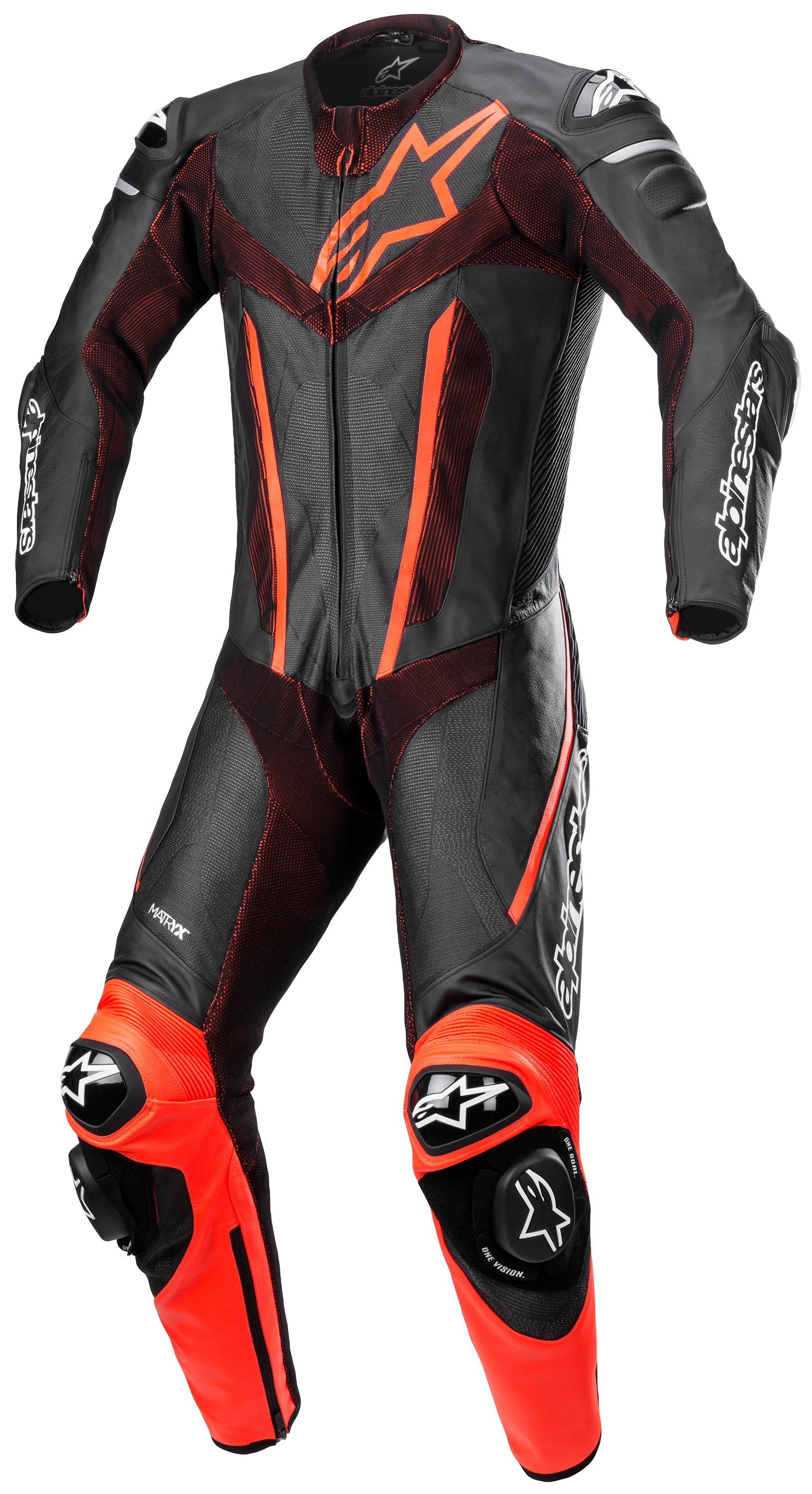 FUSION SUIT 1PC BLK RD FL 56