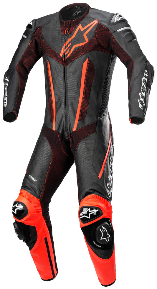 FUSION SUIT 1PC BLK RD FL 56