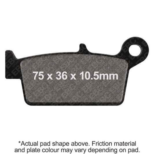 EBC 92-95 Honda CR 80 R Rear Left/Right Sintered MXS Series Brake Pads