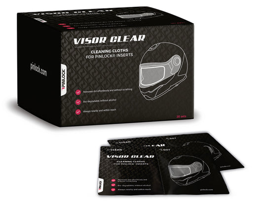 PINLOCK VISOR CLEAR WIPES 30