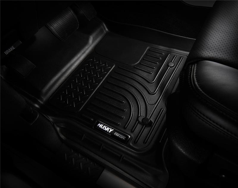 Husky Liners 11-12 Jeep Wrangler Unlimited (4 Door) WeatherBeater 2nd Row Black Floor Liners