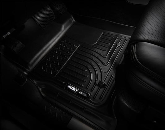 Husky Liners 11-12 Jeep Wrangler Unlimited (4 Door) WeatherBeater 2nd Row Black Floor Liners