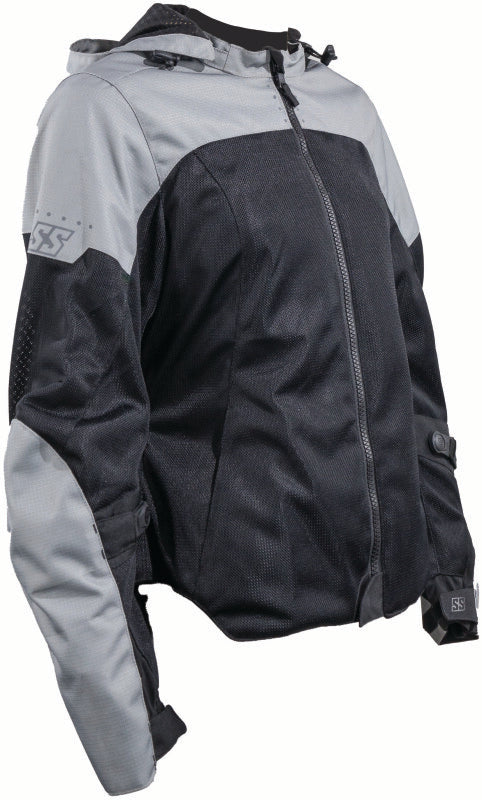 Speed and Strength Starstruck Mesh Jacket Grey/Black Womens - Small