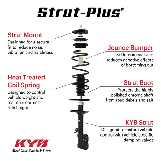 KYB Shocks & Struts Strut Plus Front Left 03-11 Honda Element (Excl SC)