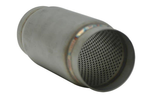Vibrant SS Race Muffler 4.5in inlet/outlet x 5in long