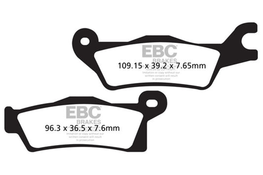 EBC 18-23 Can Am Outlander 450 (w/Single Rear Rotor) Front Left R Series Sintered Brake Pads