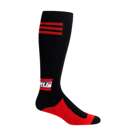 RIDING SOCKS STD BLK/RED