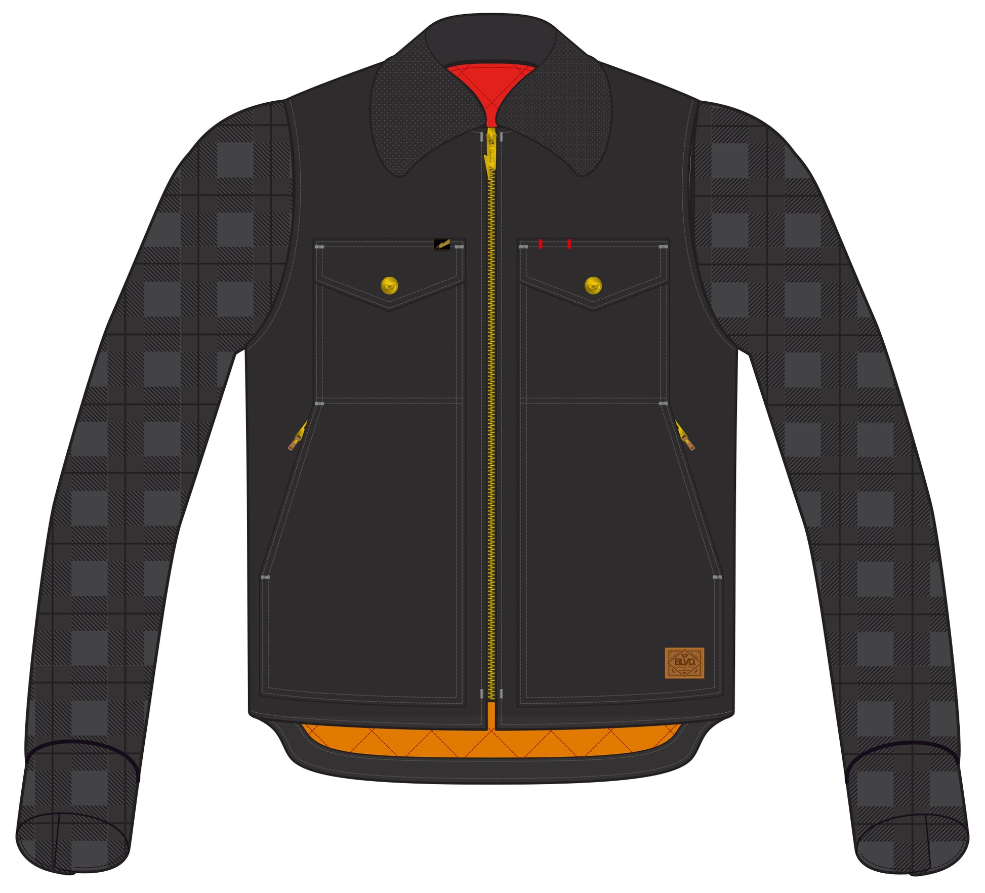 CONVERT JKT VEST BLK LRG