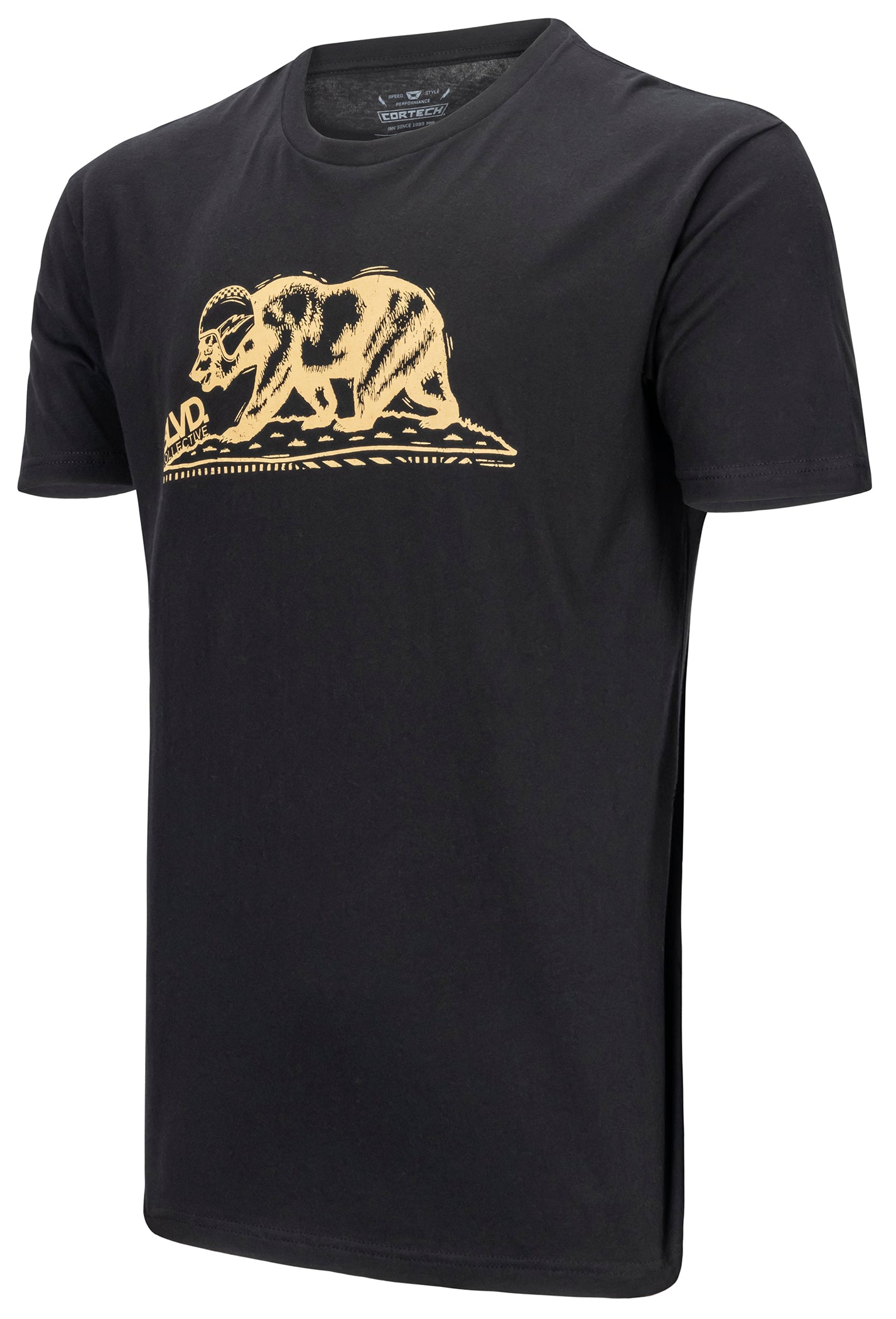 CALI BEAR SS TEE BLACK MED