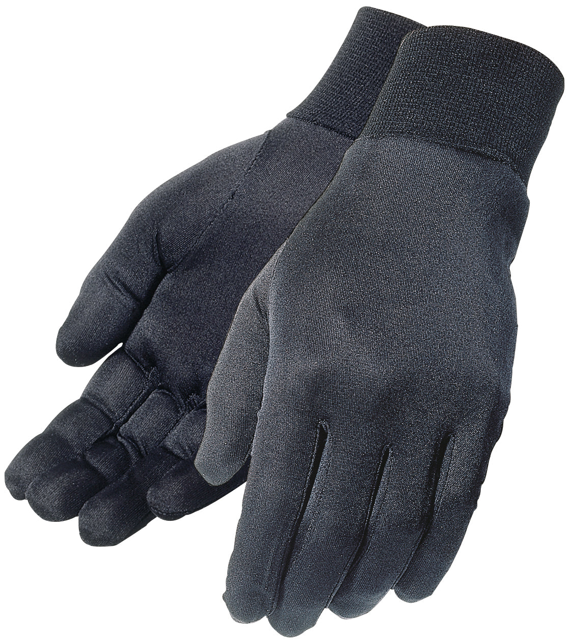SILK GLOVE LINER BLACK XLG