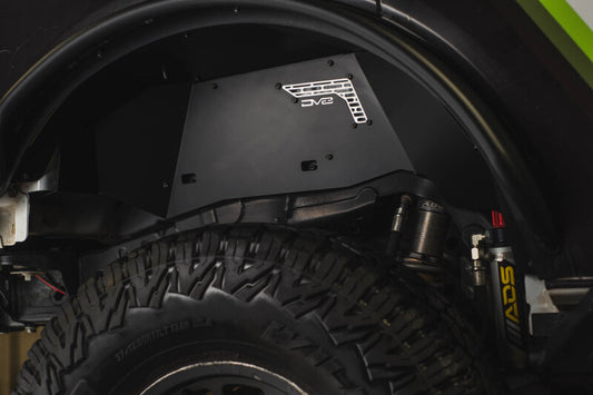 DV8 21-25 Ford Bronco Rear Aluminum Inner Fenders - Black