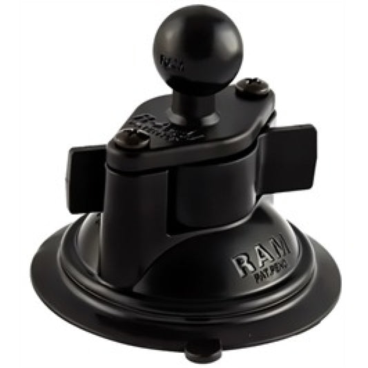 sPOD Ram Mount Suction Cup Twist Lock Base 3.3in w/1in Ball