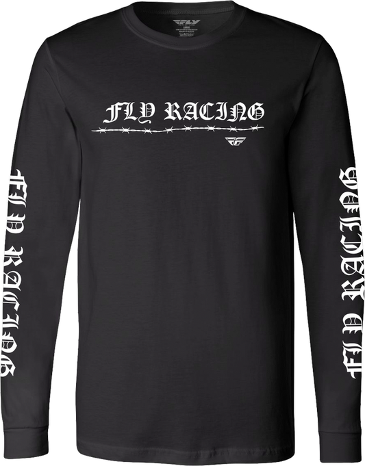 FLY BARBED WIRE L/S BLACK