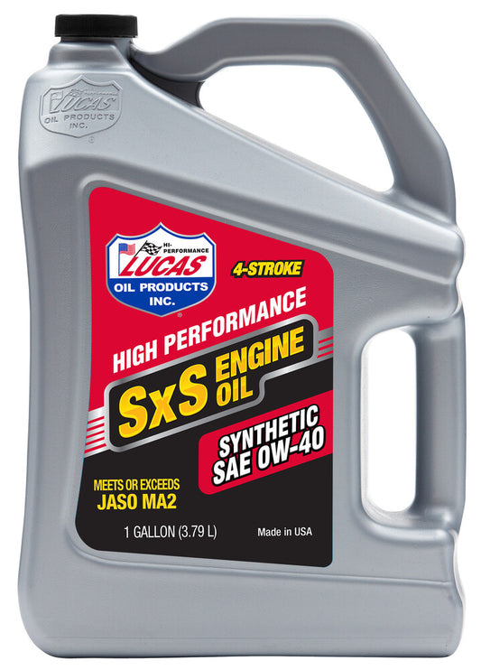 LUCAS SXS SYNTHETIC ENGINE OIL 0W40 1GAL