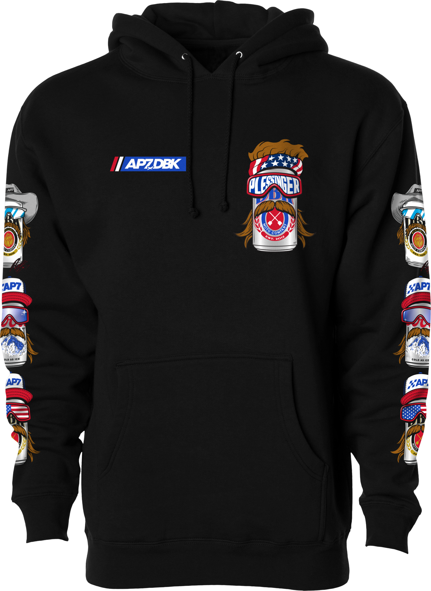 MULLET MADNESS HOODIE BLACK