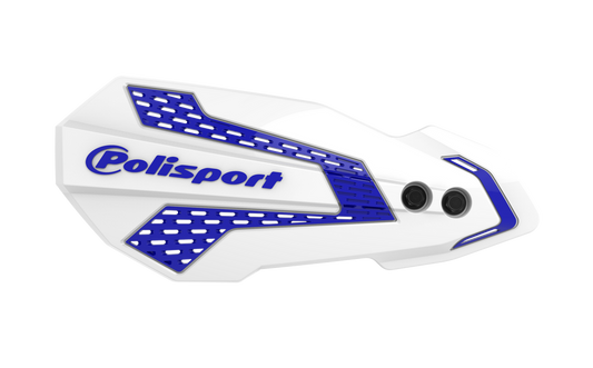 MX FLOW HANDGUARDS WHITE/BLUE (YAMAHA)