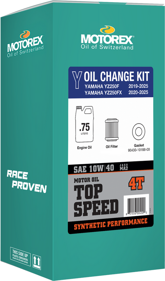 TOP SPEED OIL CHANGE KIT 0.75L 10W/40 YAM