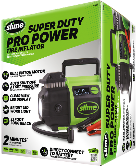 SLIME SUPER DUTY PRO POWER TIRE INFLATOR