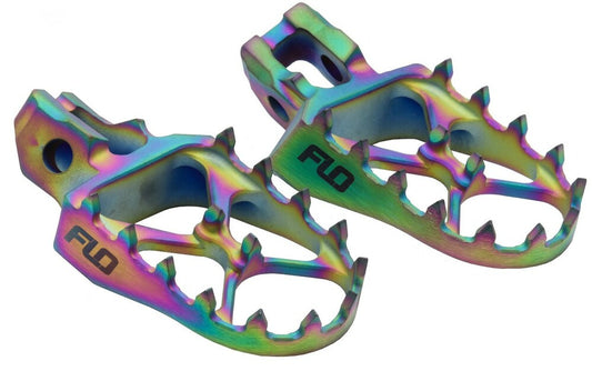 TITANIUM FOOT PEGS JET FUEL GAS/HUS/KTM