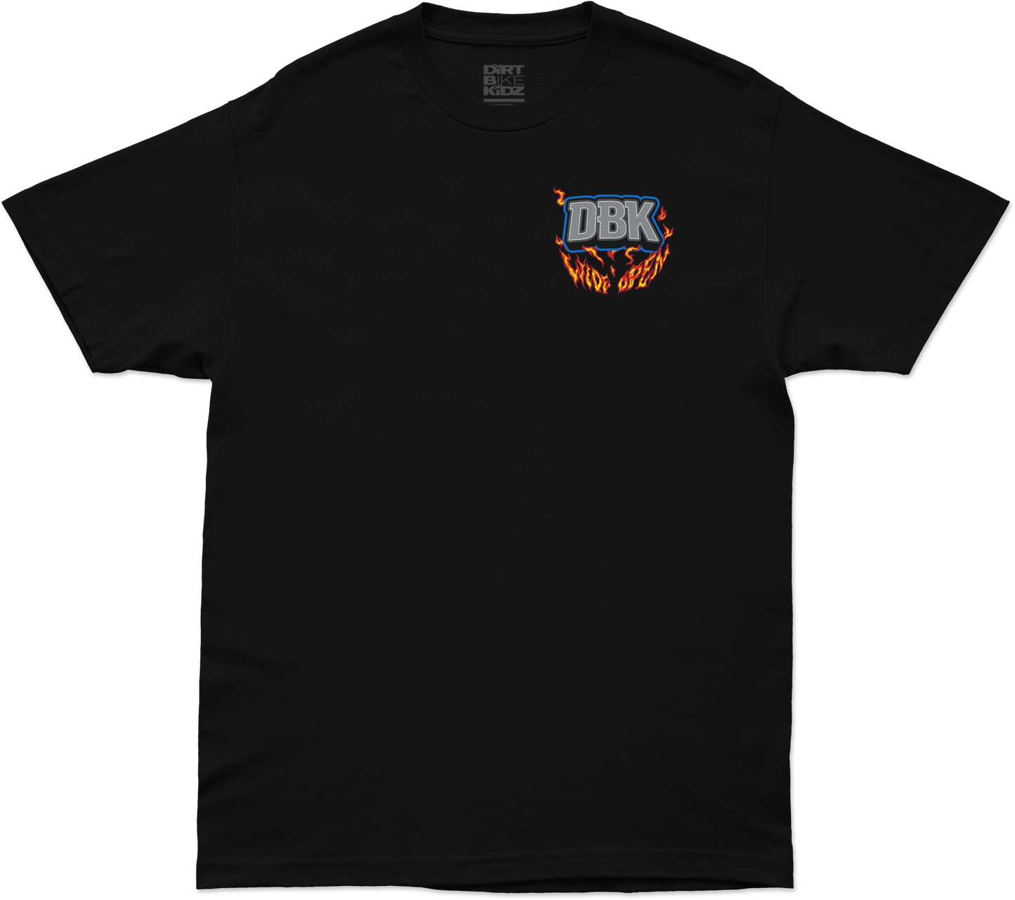 WIDE OPEN TEE BLACK