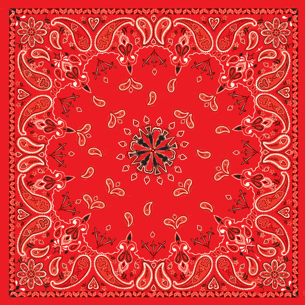BANDANNA BLACK PAISLEY